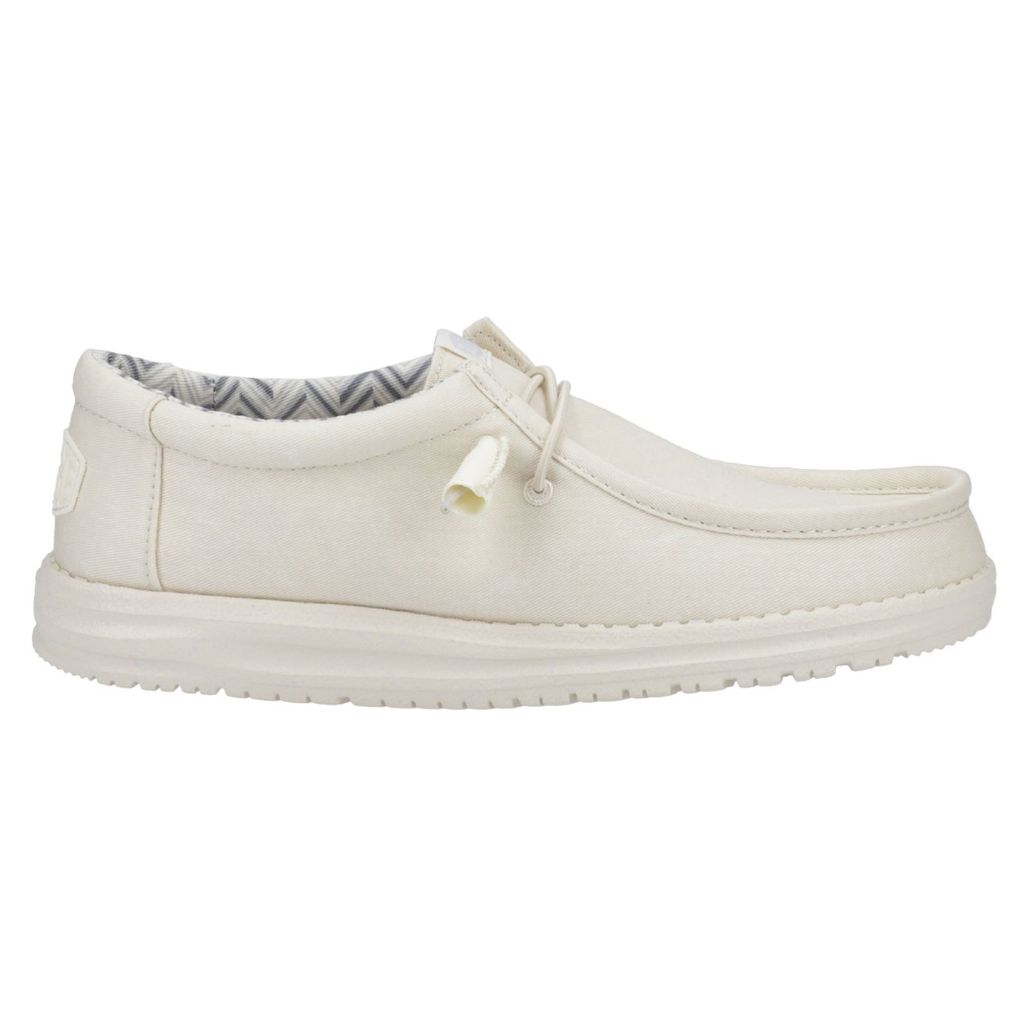 HEYDUDE Men's Wally Canvas Shoe in Stone White