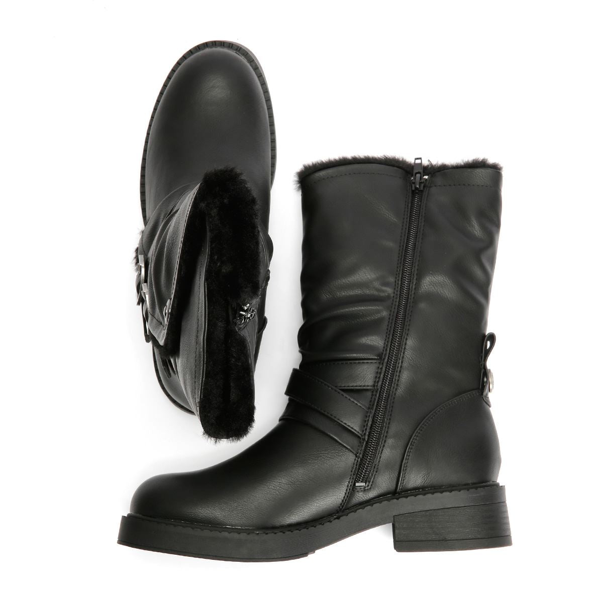 Blowfish Malibu Voyage Cozy Women's Black Boots