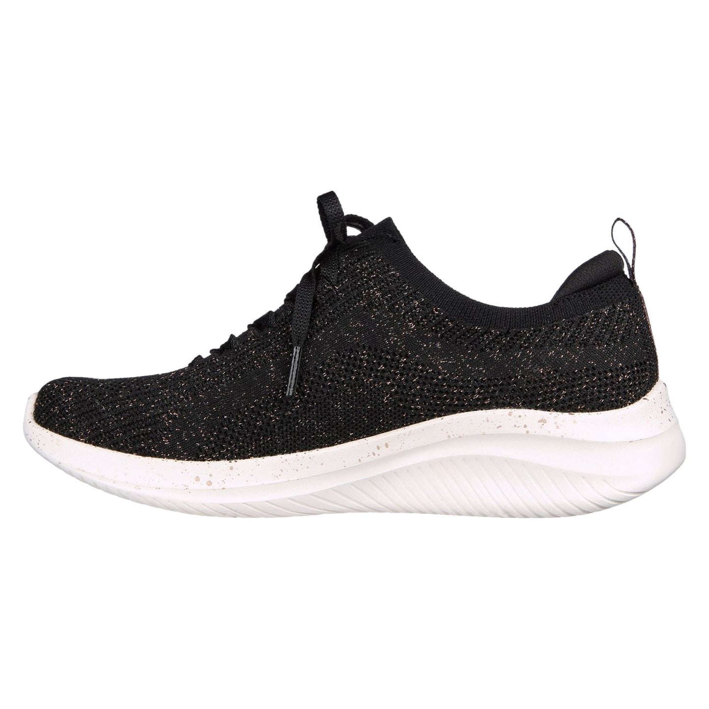 Skechers Women's Ultra Flex 3.0 - Let's Dance Shoe in Black/Rose Gold