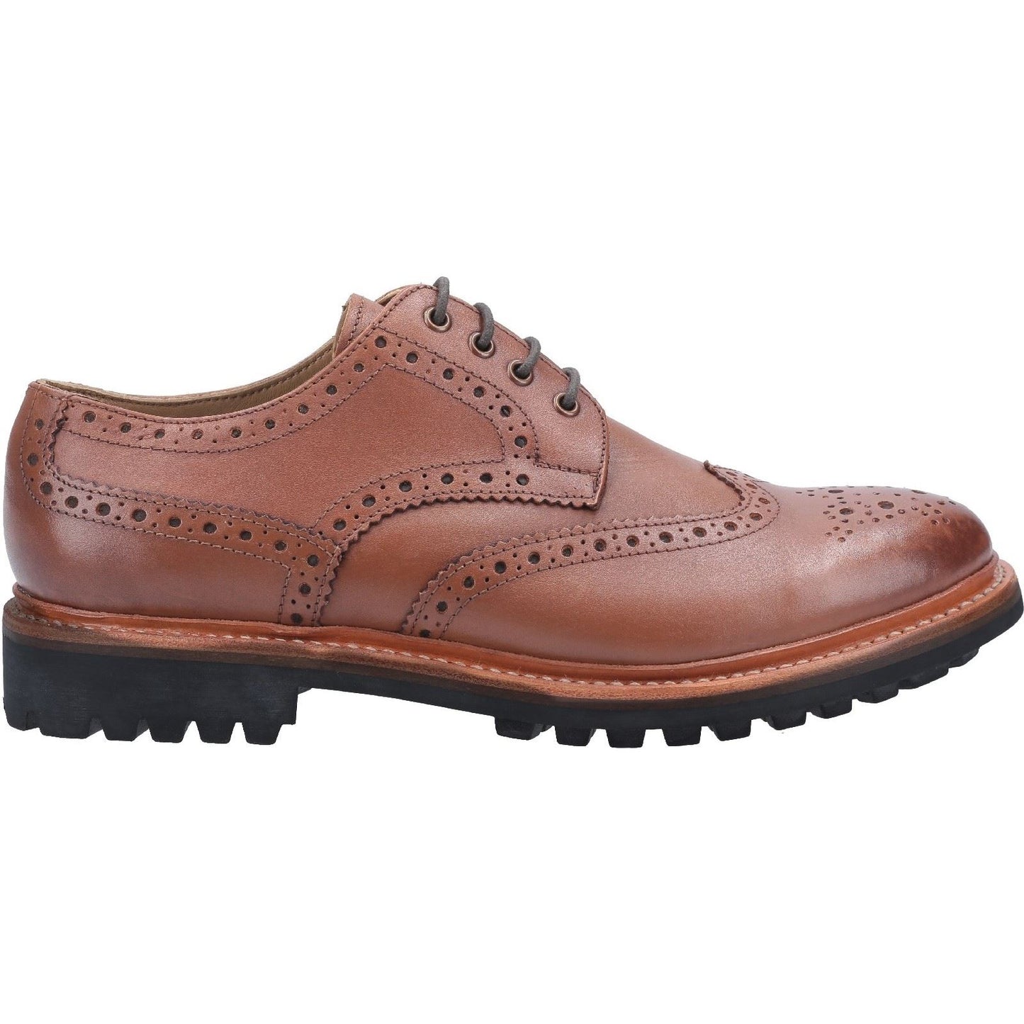 Cotswold Men's Quenington Commando Goodyear Welt Shoe in Brown