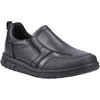 Hush Puppies Sergio Leather Junior Black Loafers