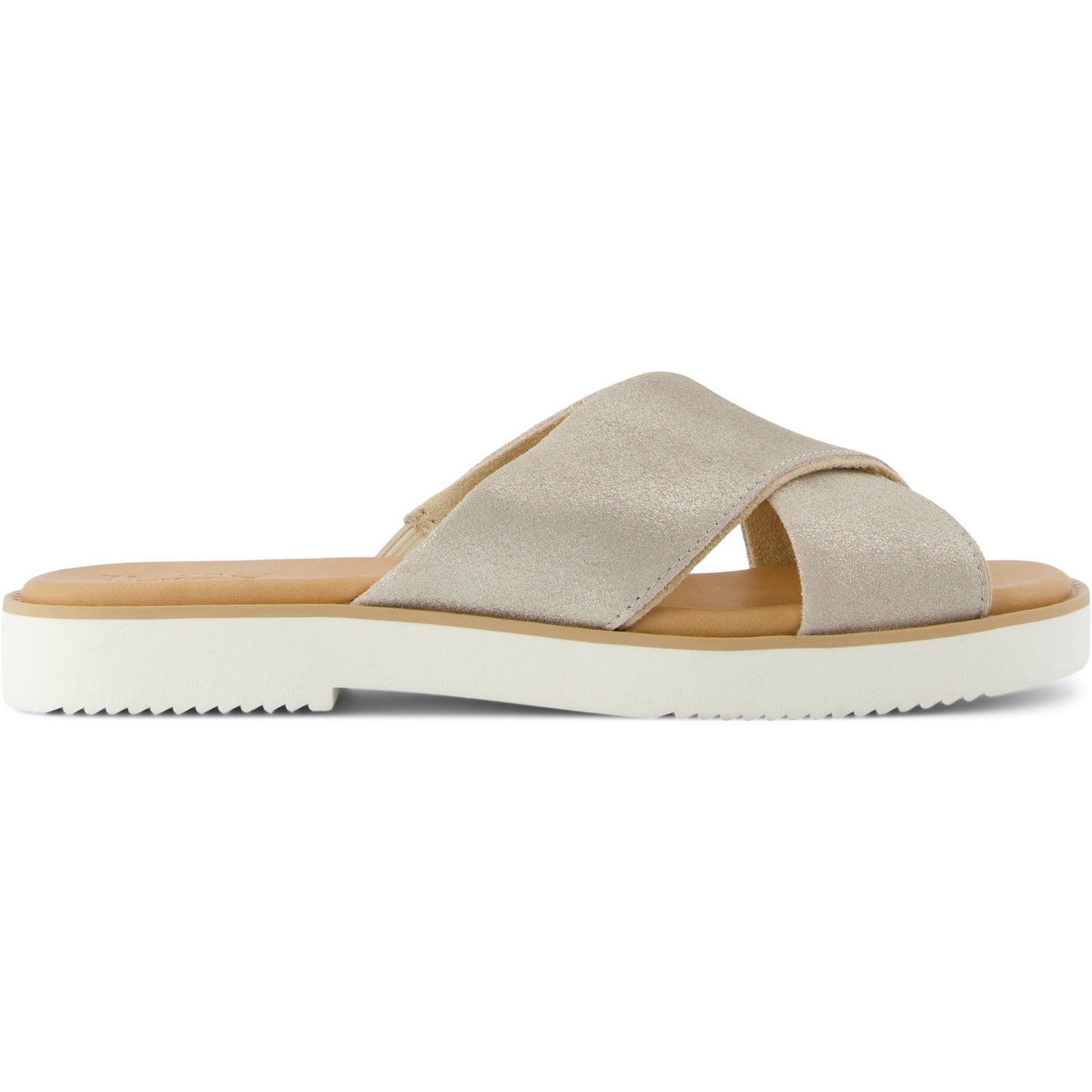 TOMS Women's Mae Crossover Sandal in Champagne