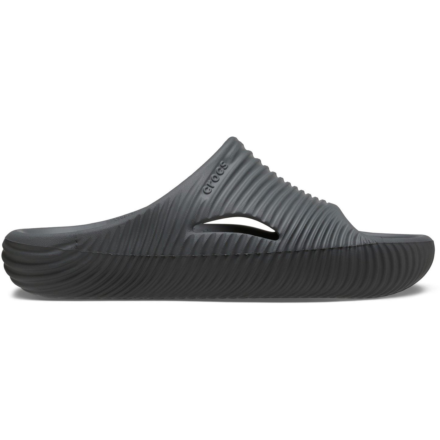 Crocs Mellow Tide Recovery Slide in Slate Grey