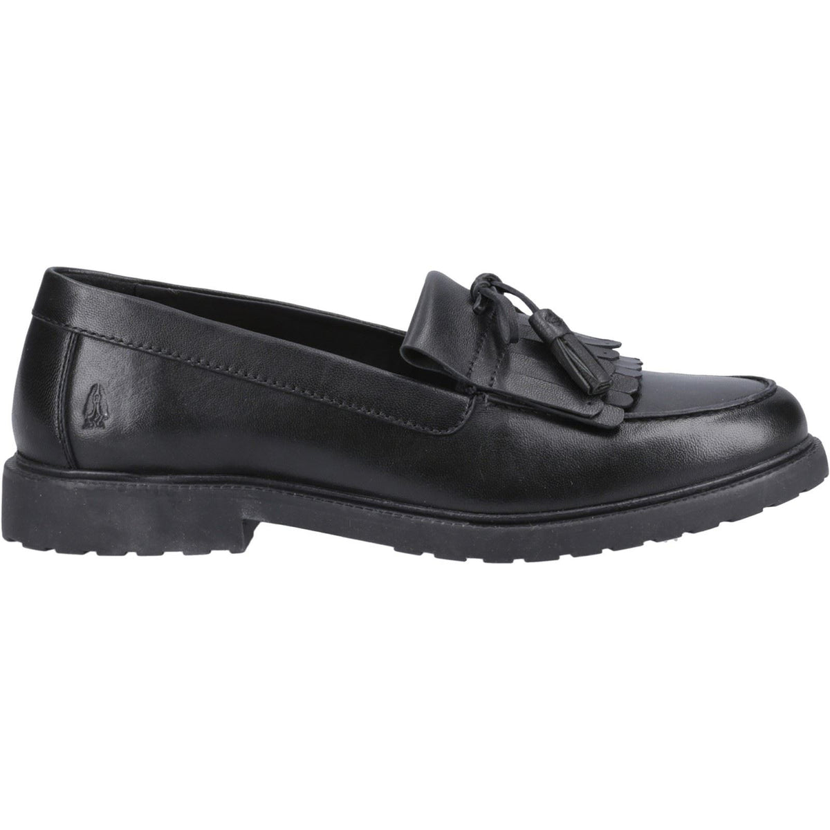 Hush Puppies Verity Kiltie Leather Women's Black Loafers