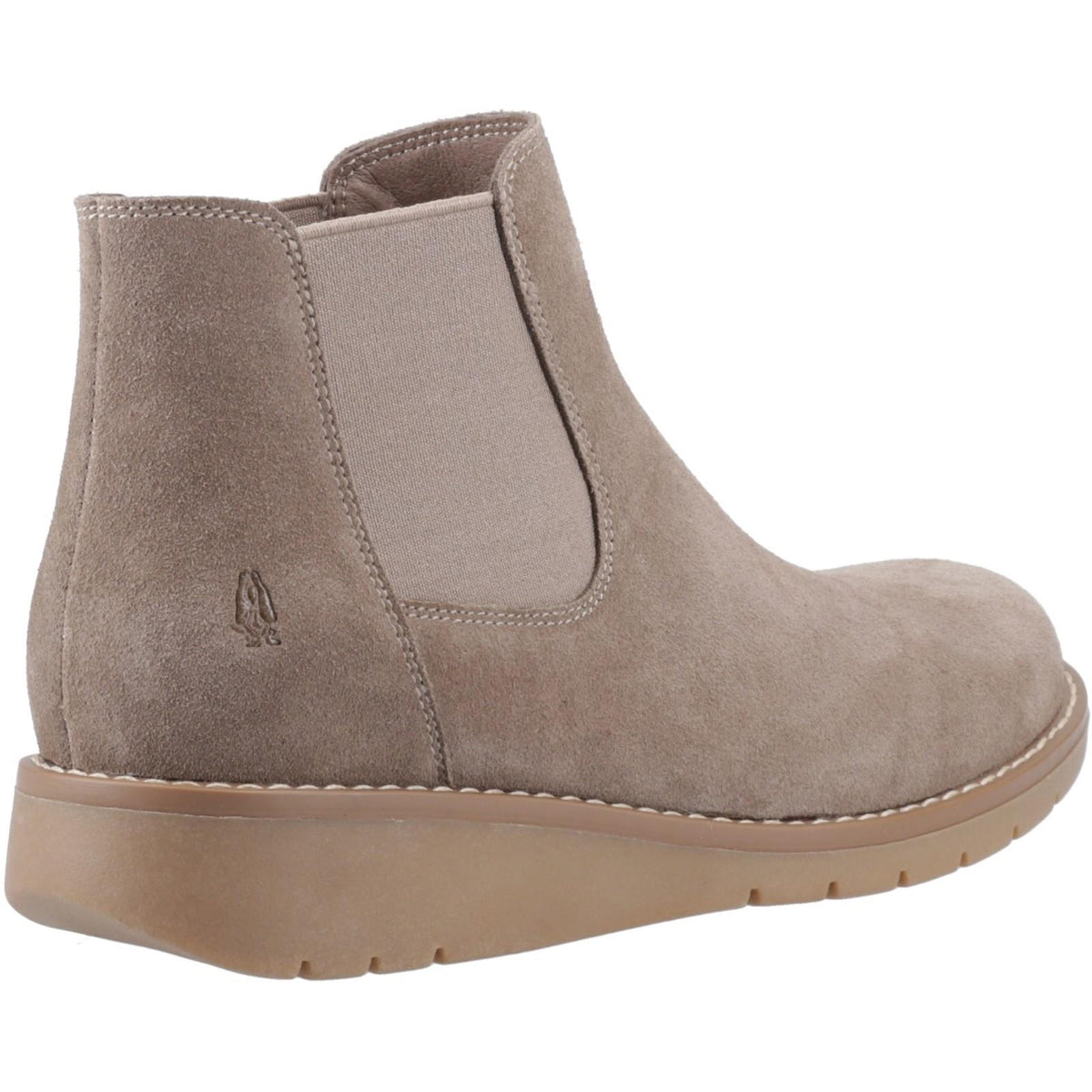 Hush Puppies Leonie Suede Women's Taupe Flat Chelsea Boots