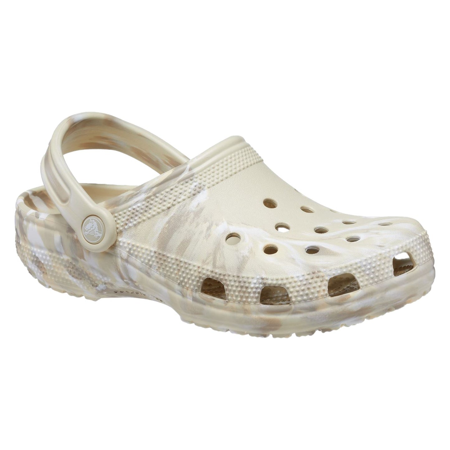Crocs Classic Marbled Clog in Bone/Multi