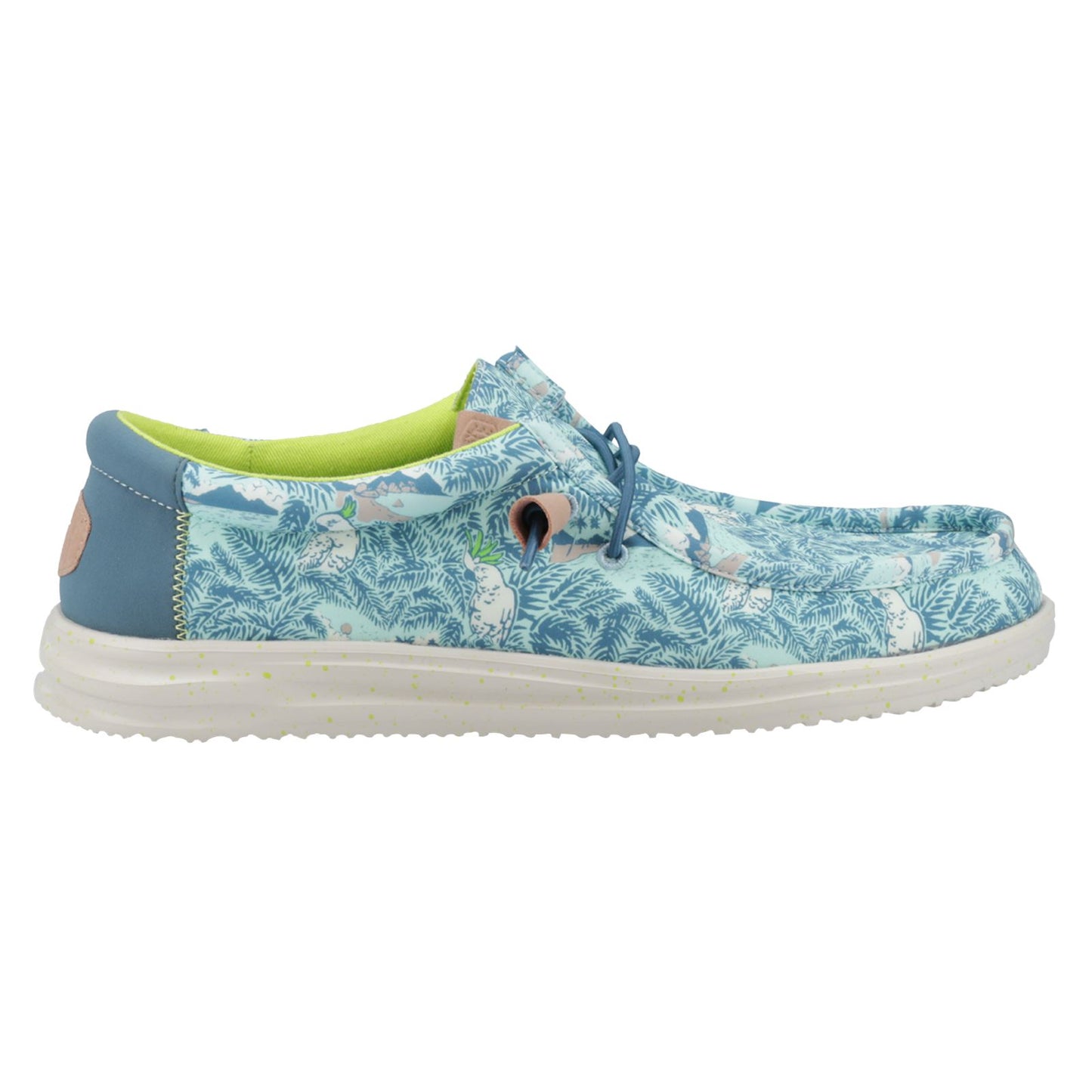 HEYDUDE Men's Wally H2O Tropical Shoe in Blue Tropical