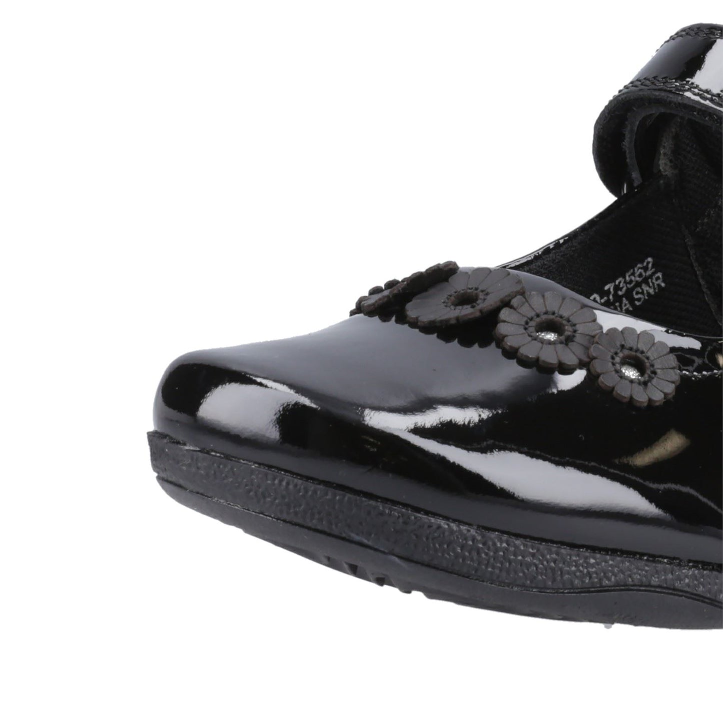 Hush Puppies Christina Patent Leather Youth Black Shoes