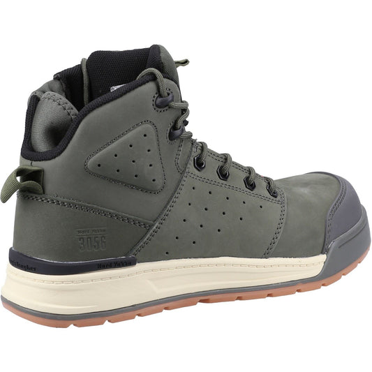 Hard Yakka Men's 3056 Lace Zip Safety Boot in Olive