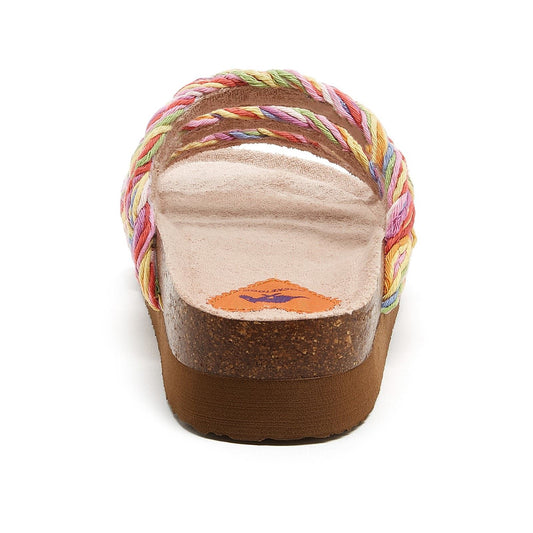 Rocket Dog Women's Ashley String Braid Sandal in Rainbow