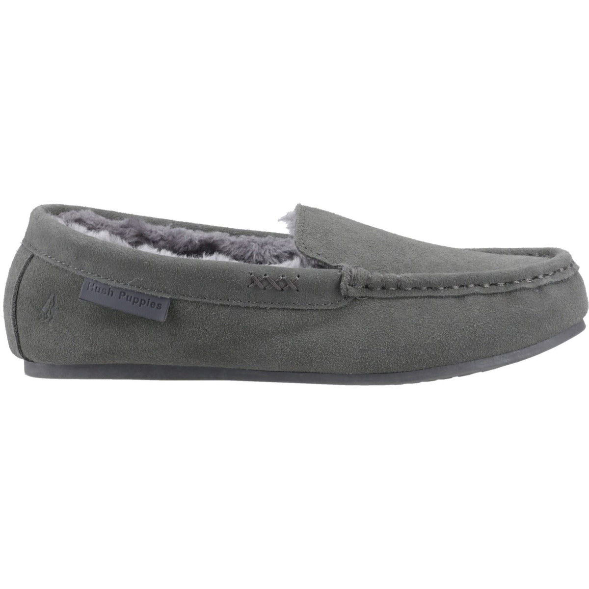 Hush Puppies Annie Mocassin Suede Women's Grey Slippers