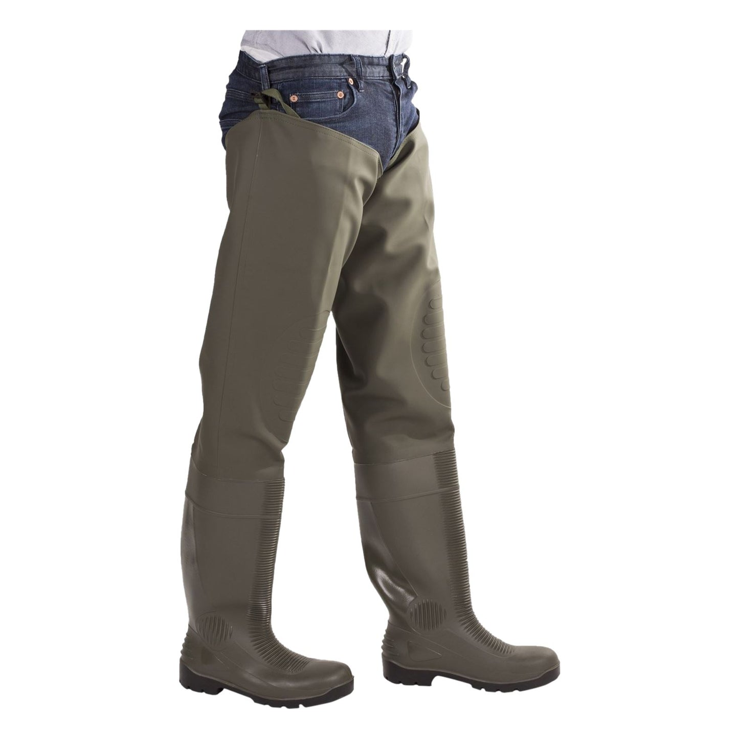 Amblers Safety Forth Thigh Safety Wader in Green