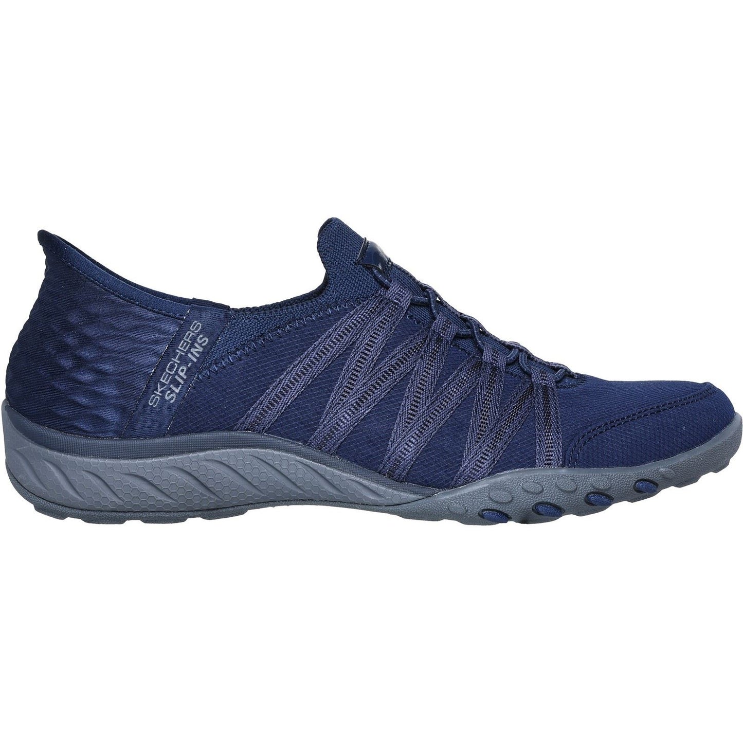 Skechers Women's Breathe-Easy - Roll-With-Me Shoe in Navy