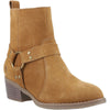 Hush Puppies Iria Suede Women's Tan Heeled Ankle Boots