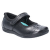 Hush Puppies Amber Youth Girls Black Leather Shoes