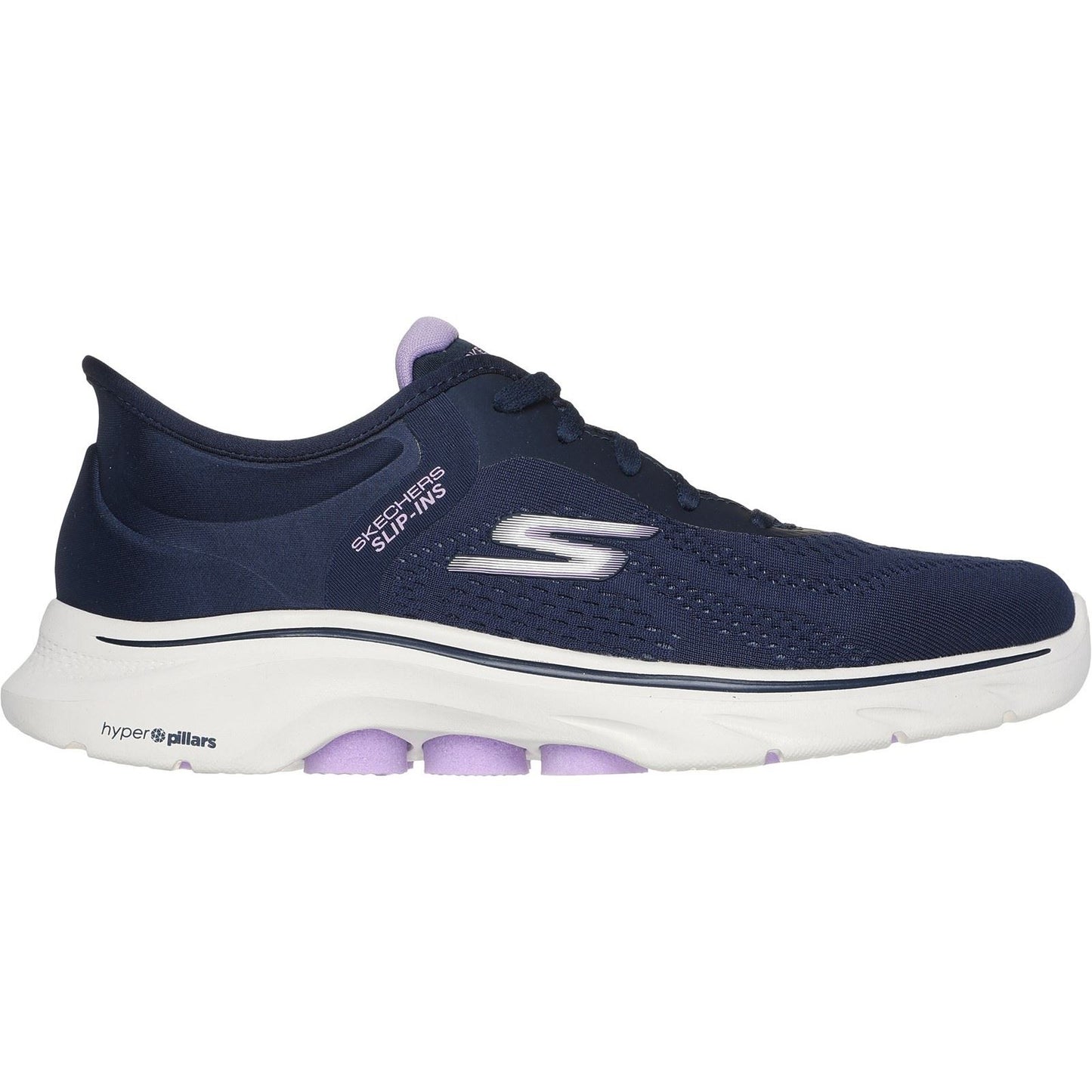 Skechers Women's GO WALK 7 - Valin Shoe in Navy/Lavender
