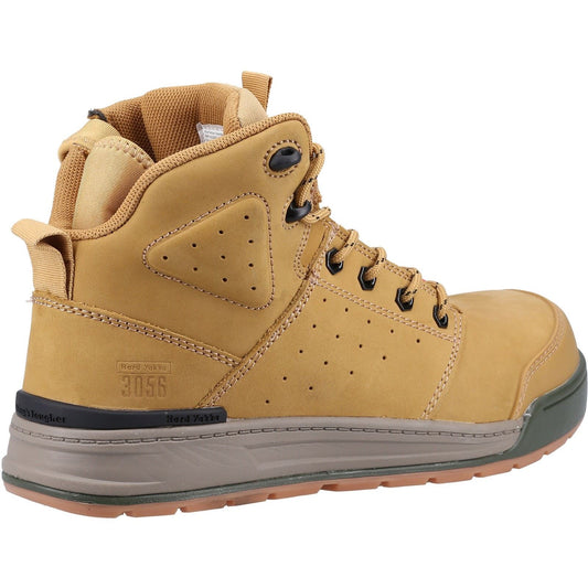 Hard Yakka Men's 3056 Lace Zip Safety Boot in Wheat