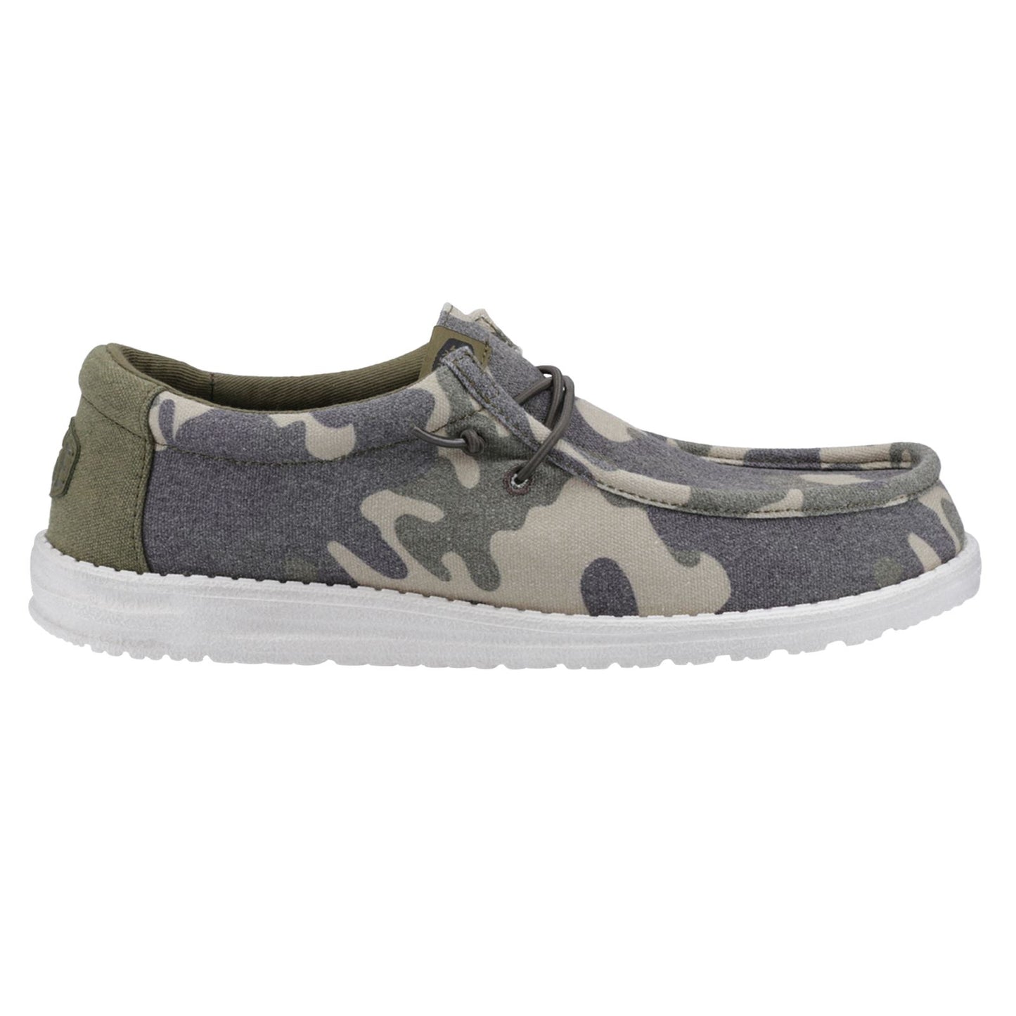 HEYDUDE Men's Wally Washed Camo Shoe in Camo