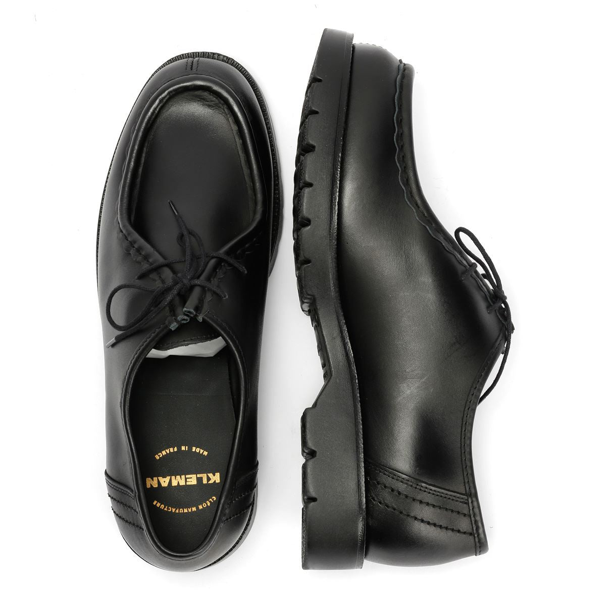 Kleman Padror Leather Men's Black Shoes