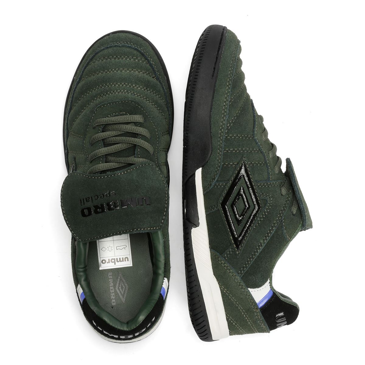 Umbro Speciali TR Suede Duffle Bag/Black Trainers