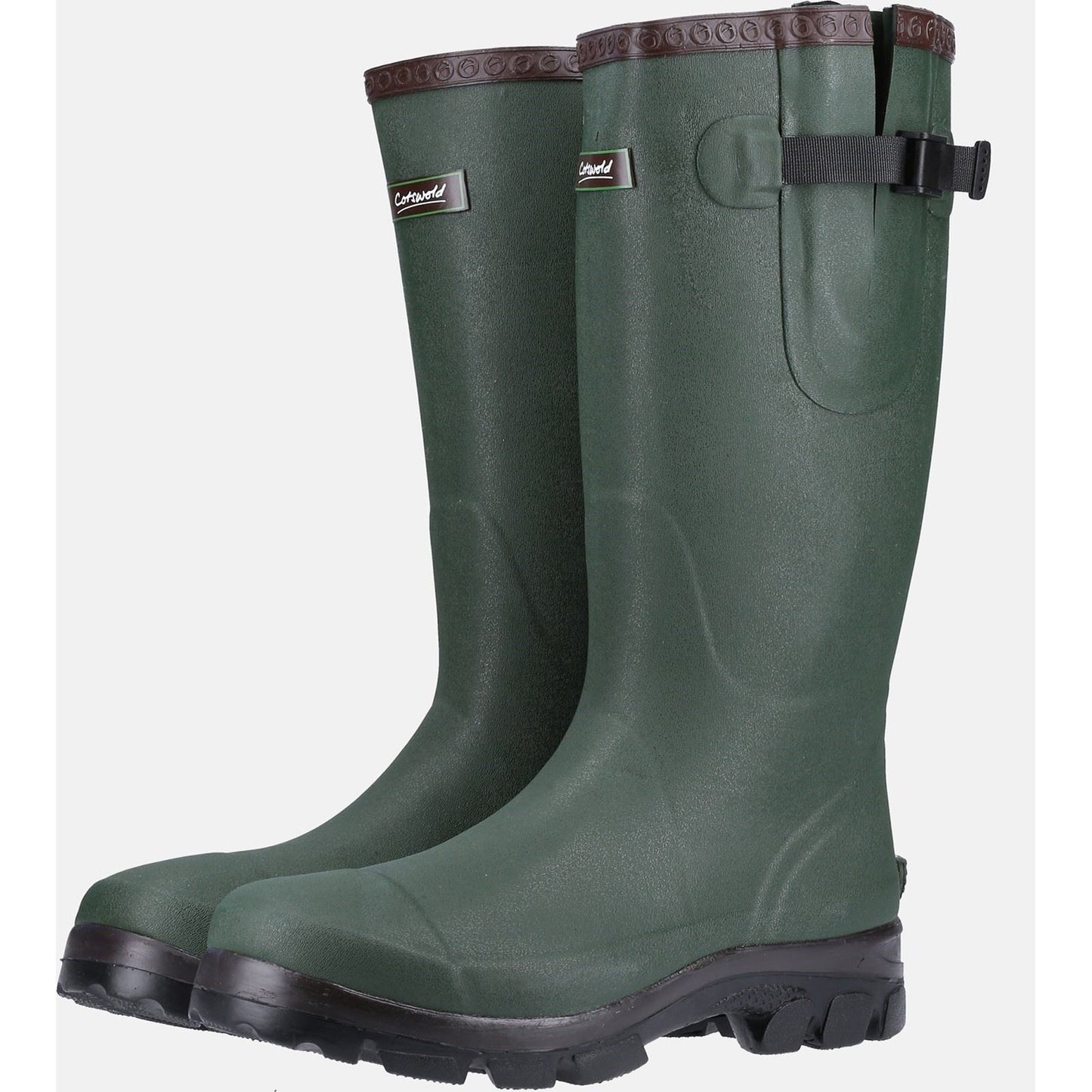 Cotswold Grange Buckle Fastening Wellington Boot in Green