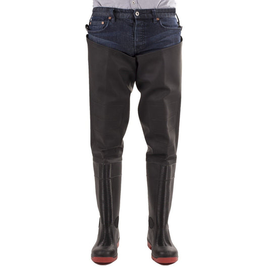 Amblers Safety Rhone Thigh Safety Wader in Black/Red