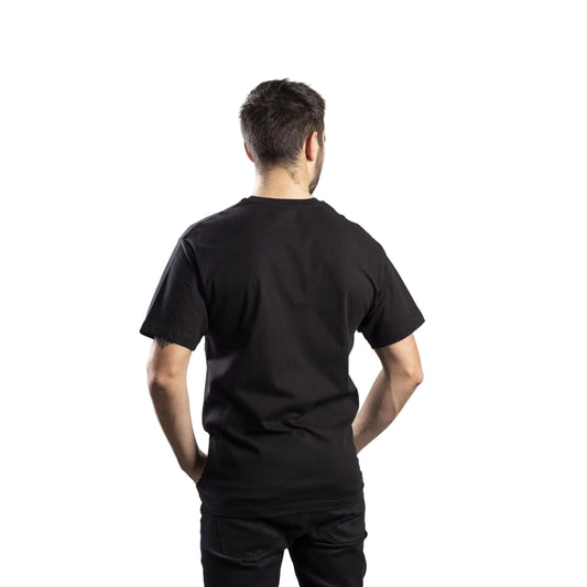 Caterpillar Trademark Logo Cotton Men's Black T-Shirt