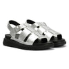 FitFlop GEN-FF Fisherman Leather Women's Silver Sandals