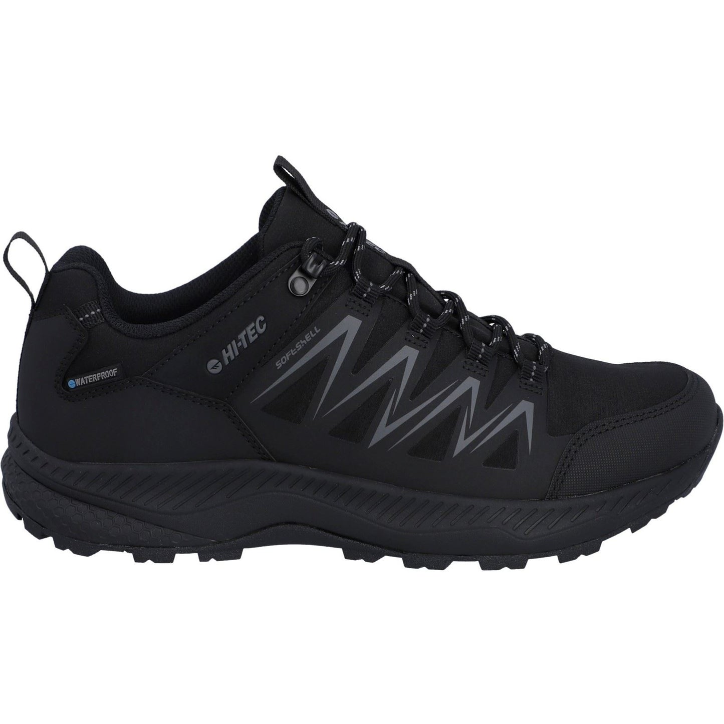 Hi-Tec Stealth Low Polyester Men's Black/Dark Grey Hiking Boots
