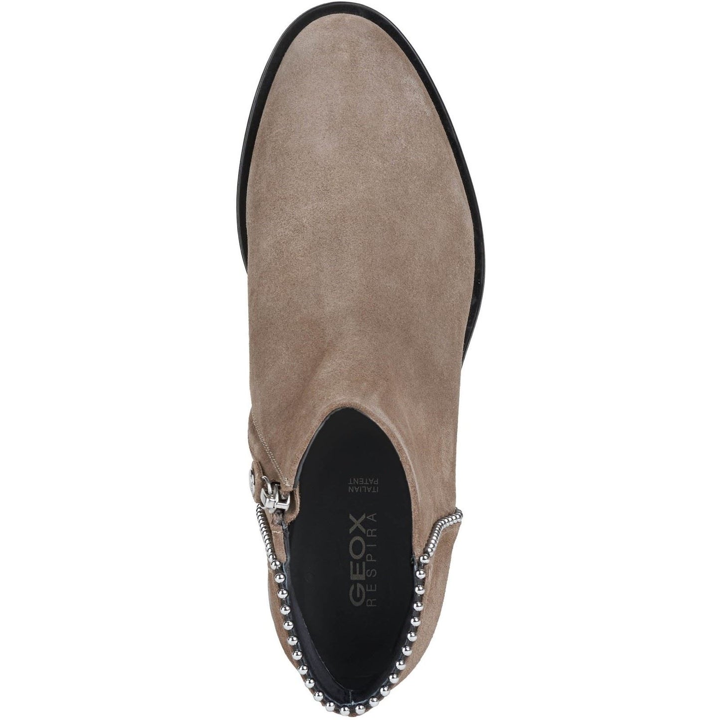 Geox Women's Resia Zip Up Boots in Dark Beige