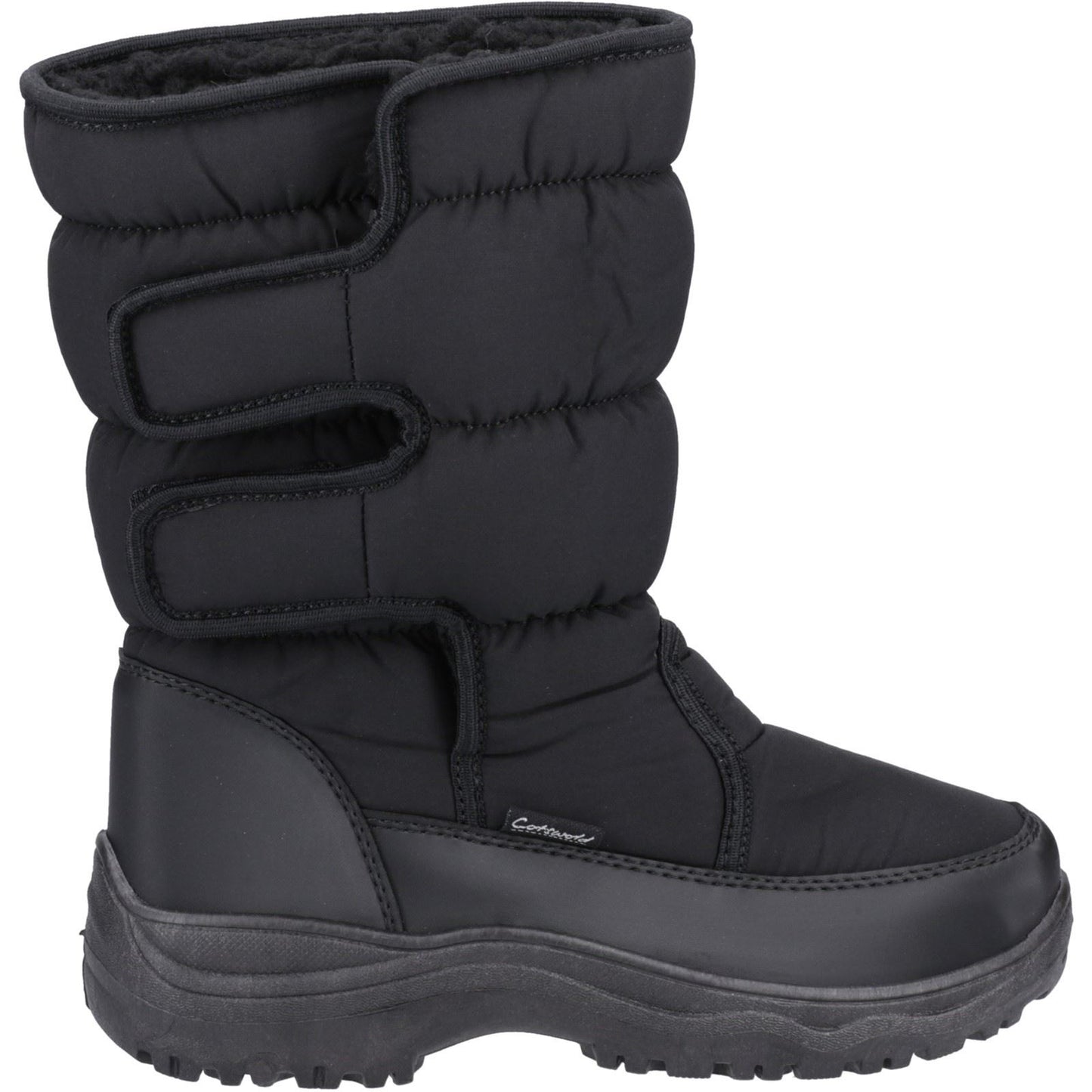 Cotswold Welland Textile Women's Black Winter Mid Calf Boots