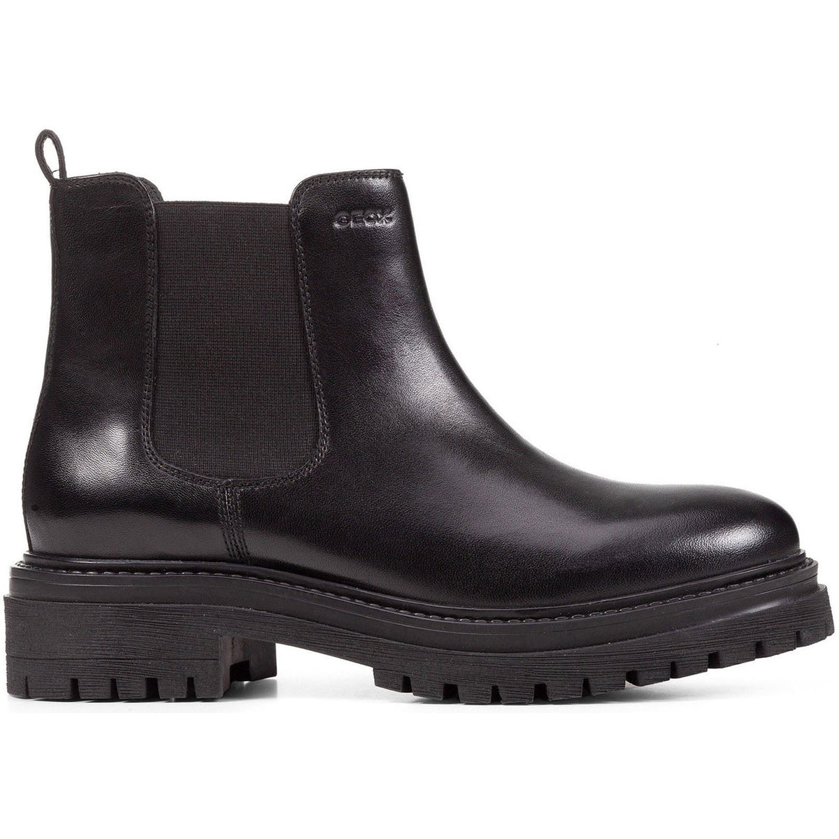 Geox D Iridea B Leather Women's Black Boots