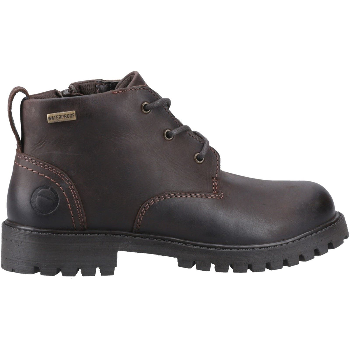 Cotswold Filkins Leather Boy's Brown Boots