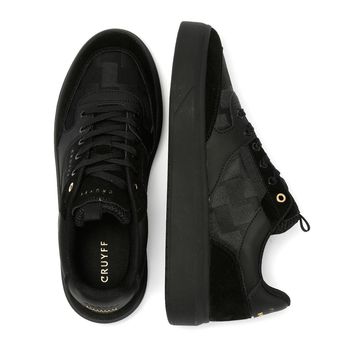 Cruyff Terra Court Men's Black/Gold Trainers