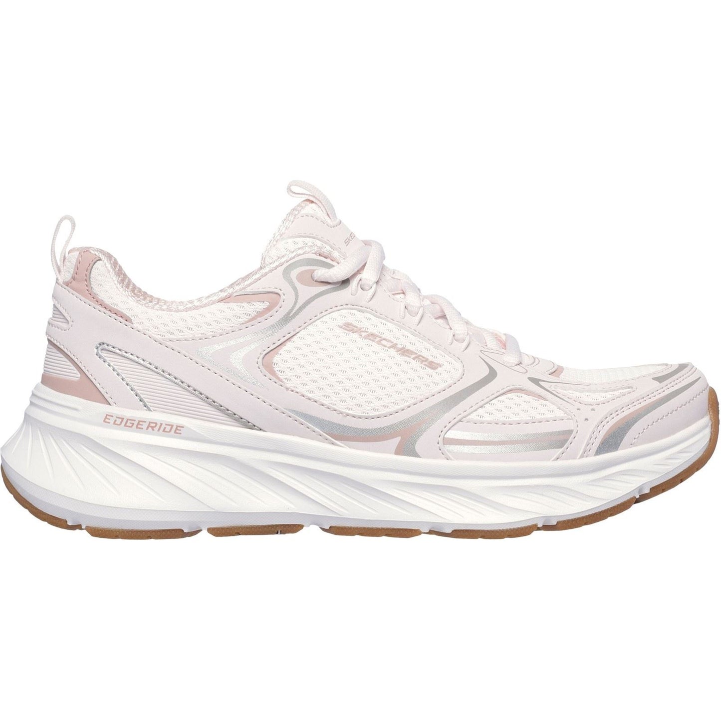 Skechers Women's Edgeride Silver Eclipse Trainers in Pink