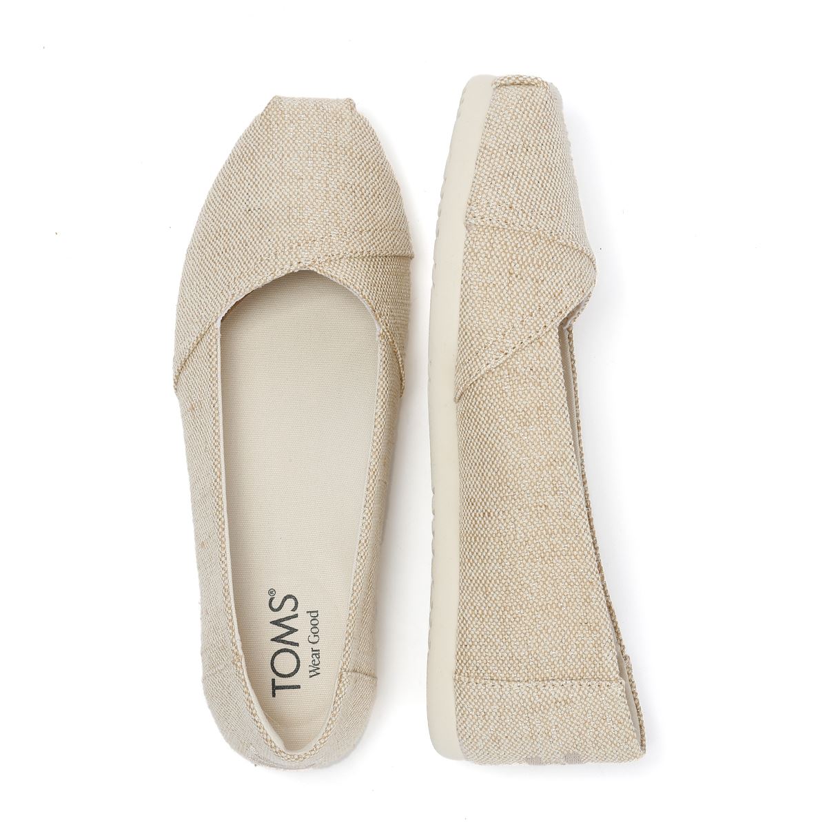 TOMS Alpargata Ballet Canvas Women's Champagne Espadrilles