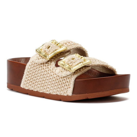 Desert Fleur Super Crochet Women's Natural Sandals
