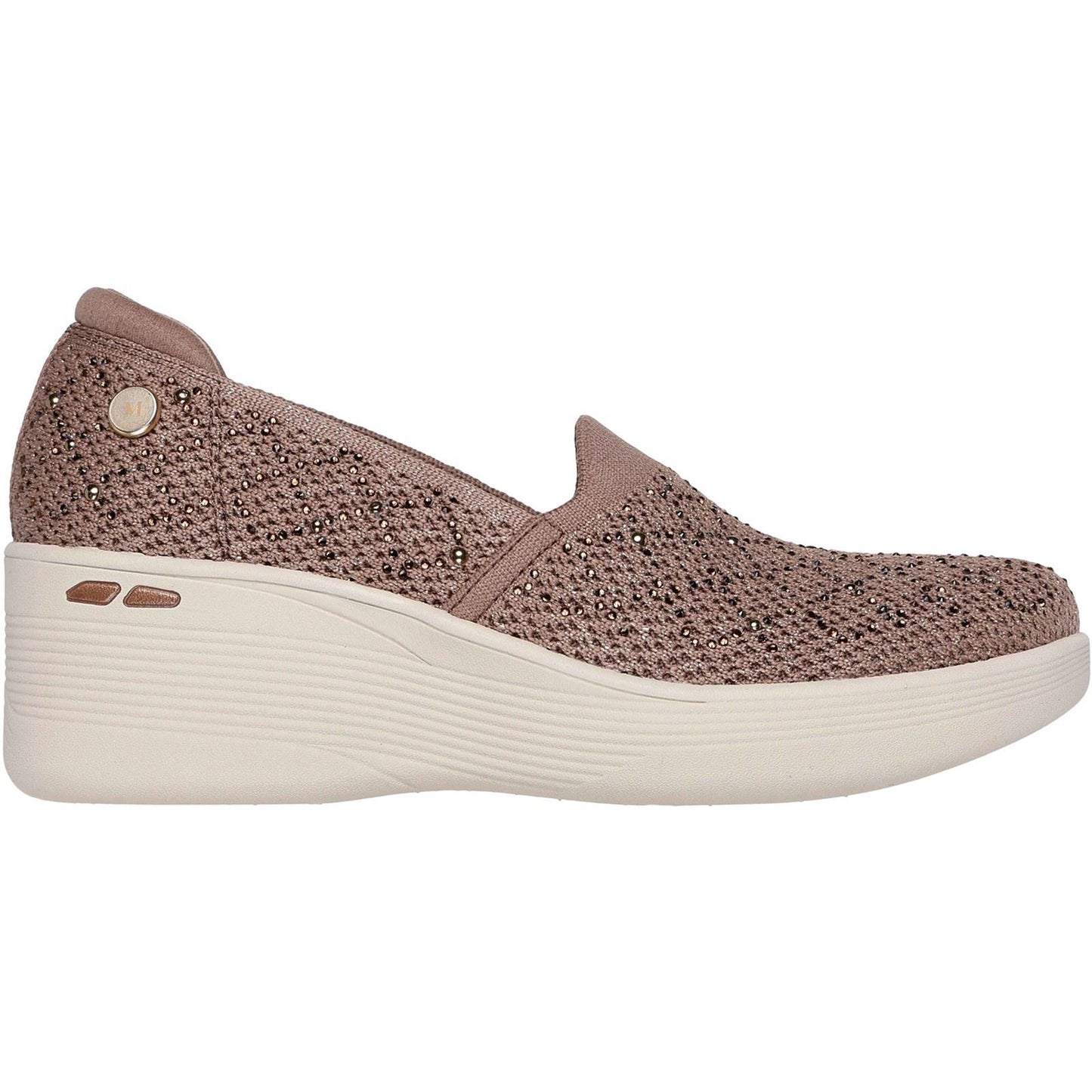 Skechers Pier-Lite My Reflection Polyester Women's Mocha Trainers
