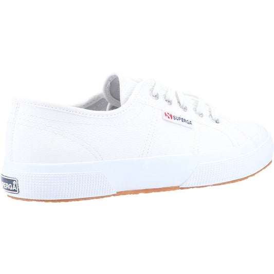 Superga Women's 2750 Tumbled Leather Shoe in White