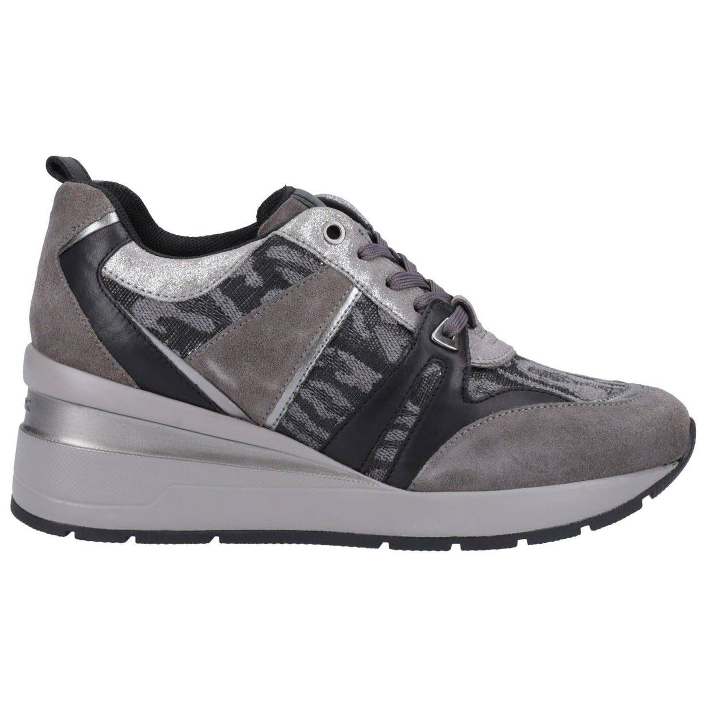 Geox Women's D ZOSMA B SNEAKERS in Dark Grey