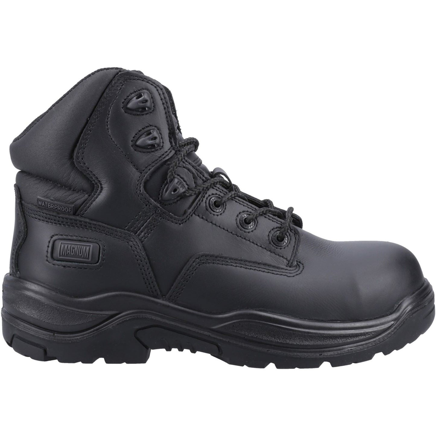 Magnum Responder Side-Zip CT CP WP Uniform Safety Boot in Black