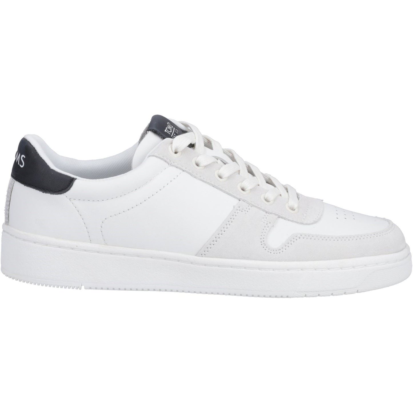 TOMS Men's TRVL LITE Court Trainer in White/Black