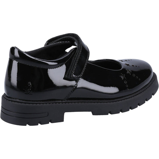 Hush Puppies Sabrina Patent Leather Junior Black Shoes