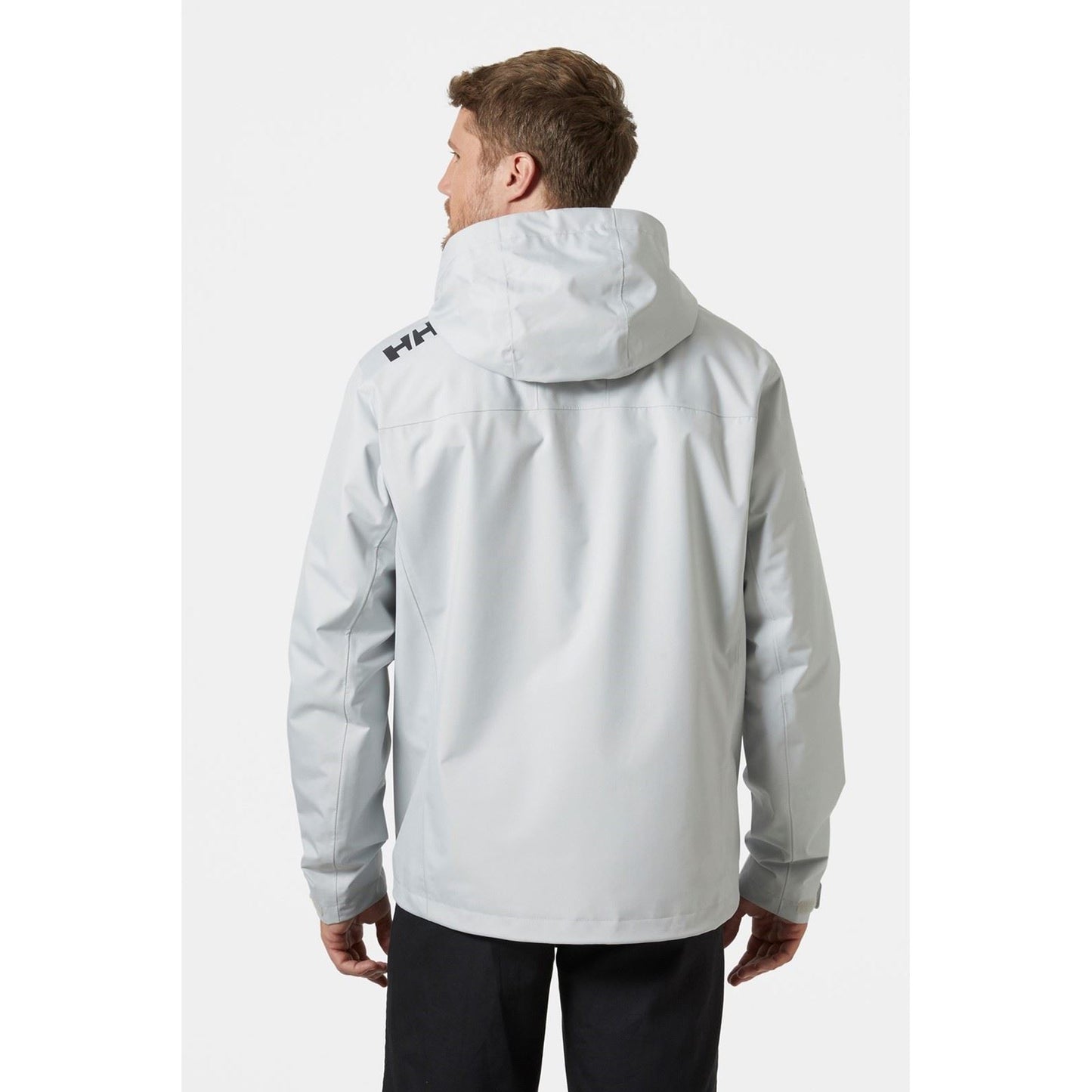 Helly Hansen Sport Men's Crew Hooded Midlayer Sailing Jacket 2.0 in Grey Fog
