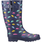 Cotswold Cleeve Tall Rubber Women's Navy Wellington Boots