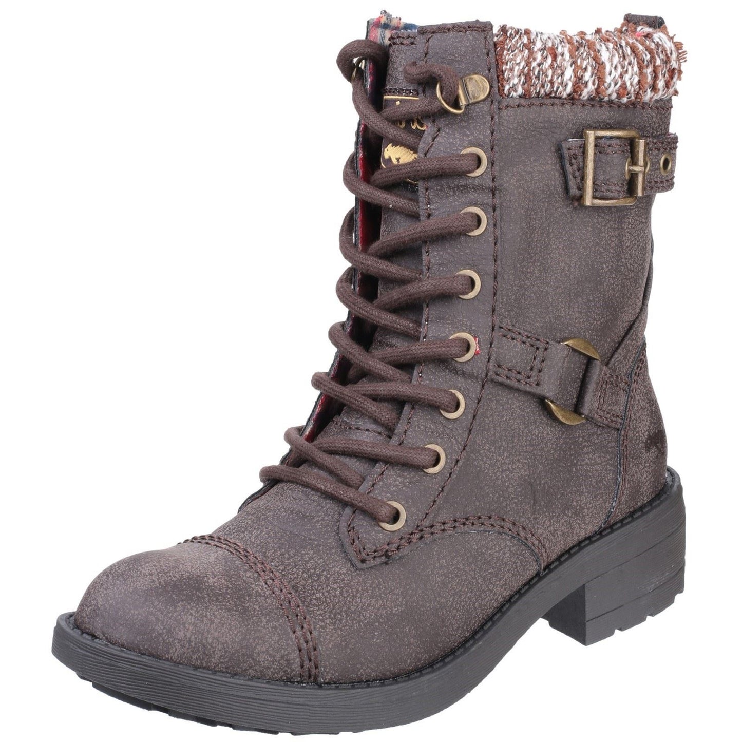 Rocket Dog Women's Thunder Galaxy Biker Boot in Brown Galaxy
