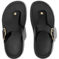 Fitflop Gen-FF Toe-Post Leather Women's Black Sandals