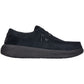 HEYDUDE Men's Wally X Suede Shoes in Black