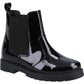 Hush Puppies Laura Patent Leather Youth Black Boots