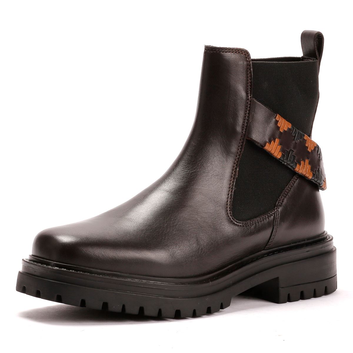 Osprey London The Guildford Chelsea Leather Women's Chocolate Boots